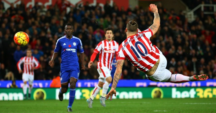 Marko Arnautovic: Volleys Stoke to victory over Chelsea
