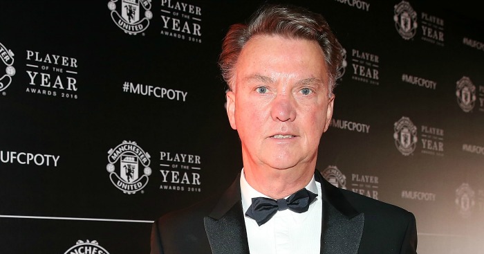 Louis van Gaal: Arrives for the Man Utd POTY awards
