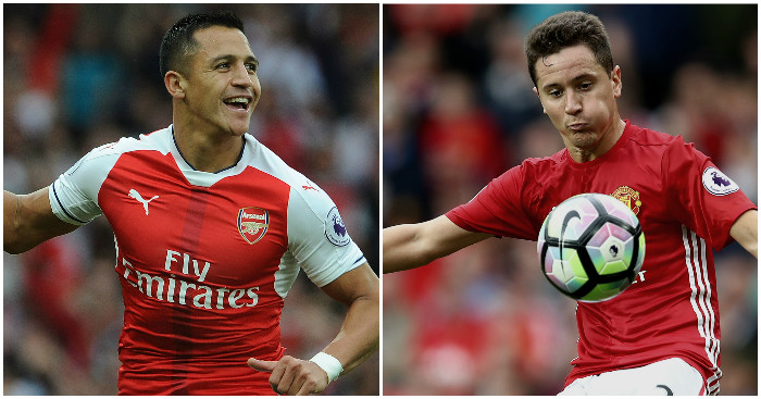 Alexis Sanchez, Ander Herrera: Positional switches