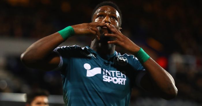 Omar Bogle of Wigan celebrates