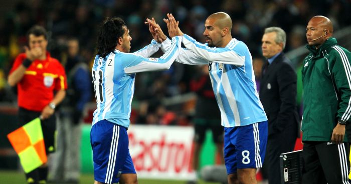 Carlos Tevez Juan Veron