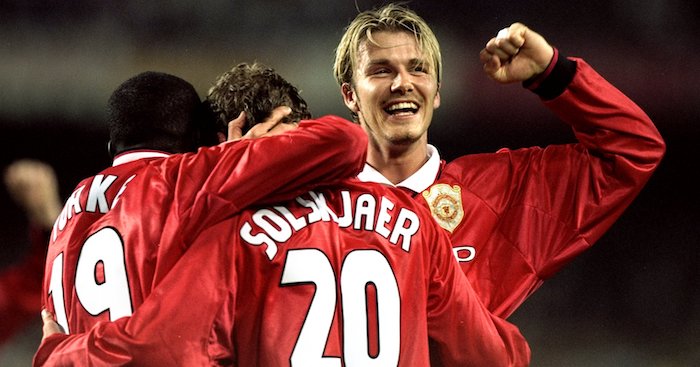 Dwight Yorke, Ole gunnar Solskjaer and David Beckham