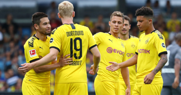 Raphael Guerreiro, Julian Brandt, Thorgan Hazard, Jadon Sancho TEAMtalk