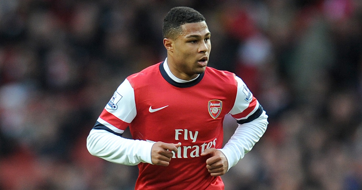 Serge Gnabry playing for Arsenal