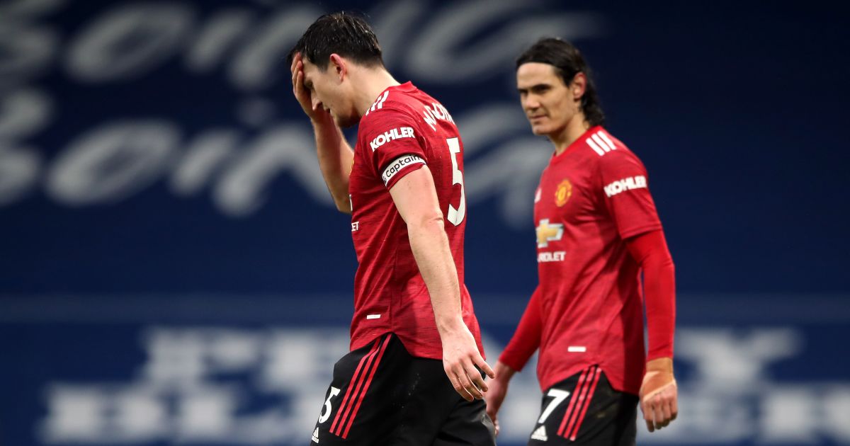 Harry Maguire, Edinson Cavani Man Utd West Brom February 2021 TEAMtalk