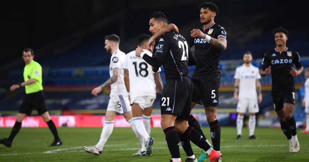 Anwar El Ghazi Leeds v Aston Villa February 2021