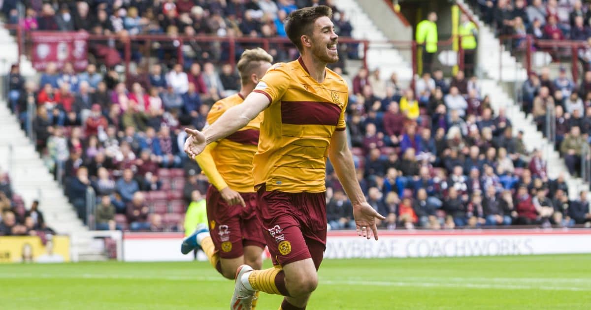 Declan Gallagher Hearts v Motherwell September 2019