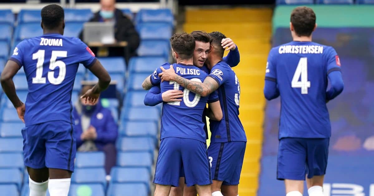 Ben Chilwell, Christian Pulisic Chelsea v Sheff Utd March 2021