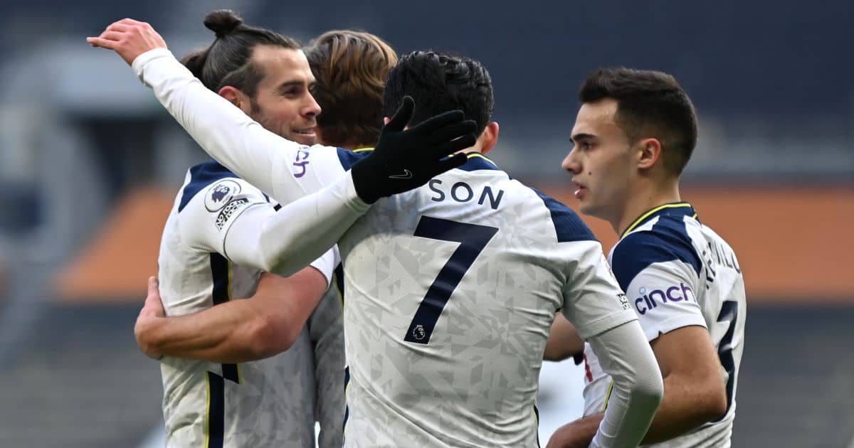 Son Heung-min, Gareth Bale, Sergio Reguilon Tottenham v Burnley February 2021 TEAMtalk Son Heung-min, Gareth Bale, Sergio Reguilon Tottenham v Burnley February 2021