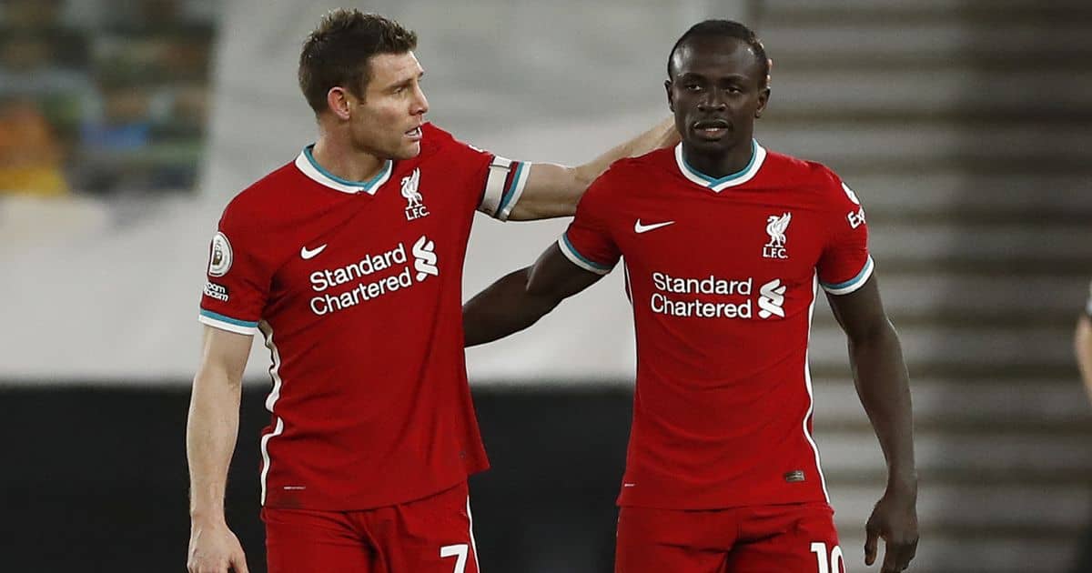 James Milner; Sadio Mane TEAMtalk James Milner; Sadio Mane TEAMtalk