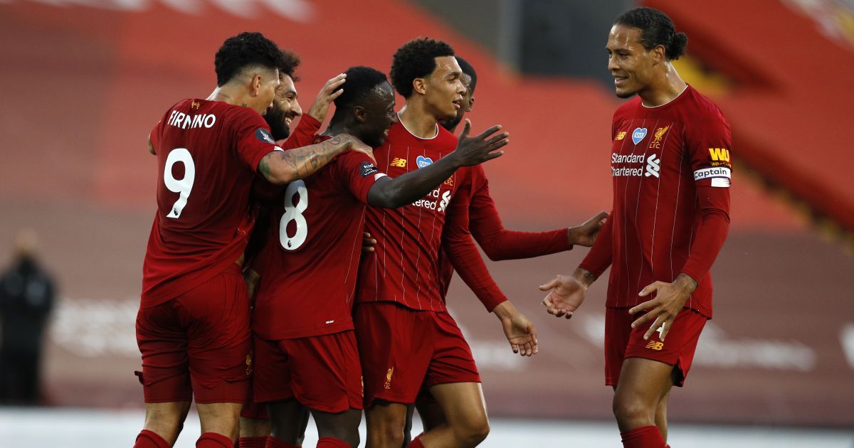 Naby Keita, Roberto Firmino, Trent Alexander-Arnold, Liverpool v Chelsea July 2020 TEAMtalk Naby Keita, Roberto Firmino, Trent Alexander-Arnold, Virgil van Dijk Liverpool v Chelsea July 2020