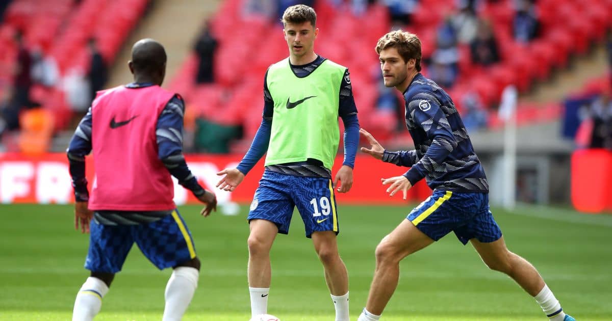 Mason Mount, Marcos Alonso, N'Golo Kante Chelsea v Leicester May 2021 TEAMtalk Mason Mount, Marcos Alonso, N'Golo Kante Chelsea v Leicester May 2021