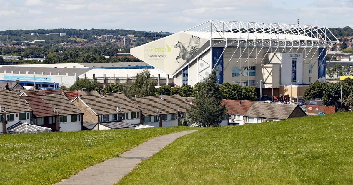 Elland Road from Beeston Hill general view, TEAMtalk Elland Road from Beeston Hill general view, Leeds United