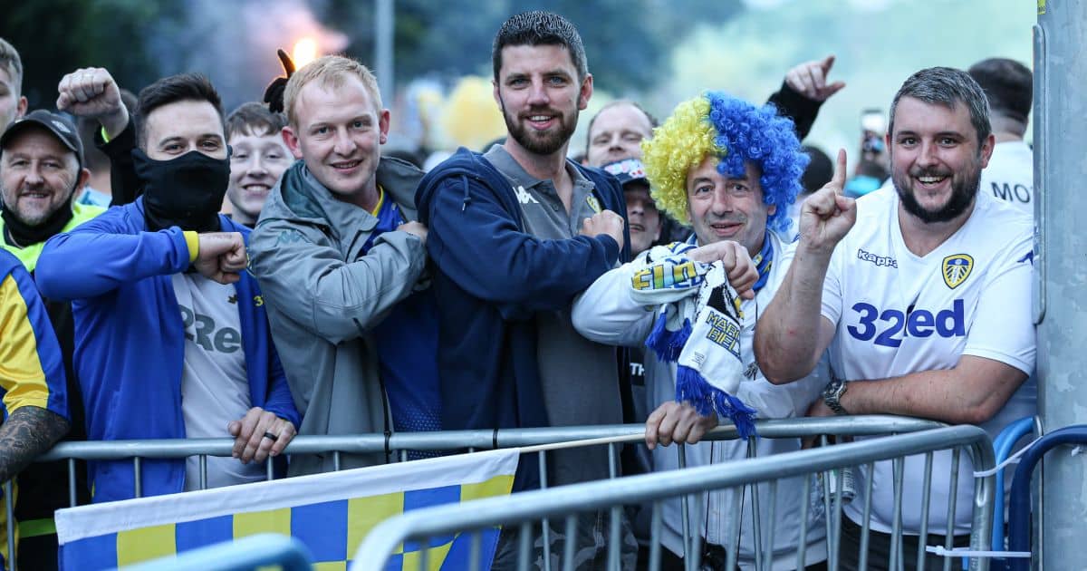 Leeds fans Elland Road July 2020