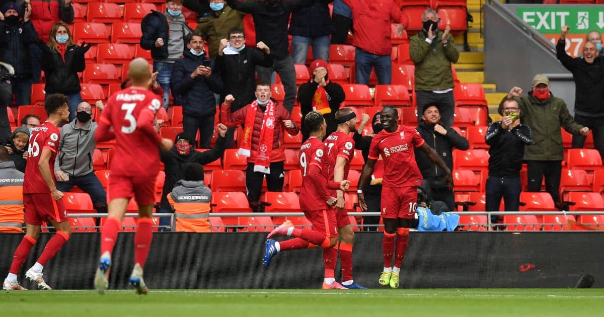 Sadio Mane celebrates Liverpool v Crystal Palace May 2021 TEAMtalk Sadio Mane celebrates Liverpool v Crystal Palace May 2021