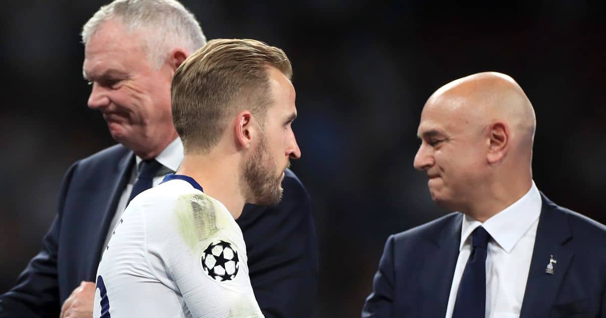 Harry Kane; Daniel Levy shaking hands TEAMtalk Harry Kane; Daniel Levy shaking hands TEAMtalk
