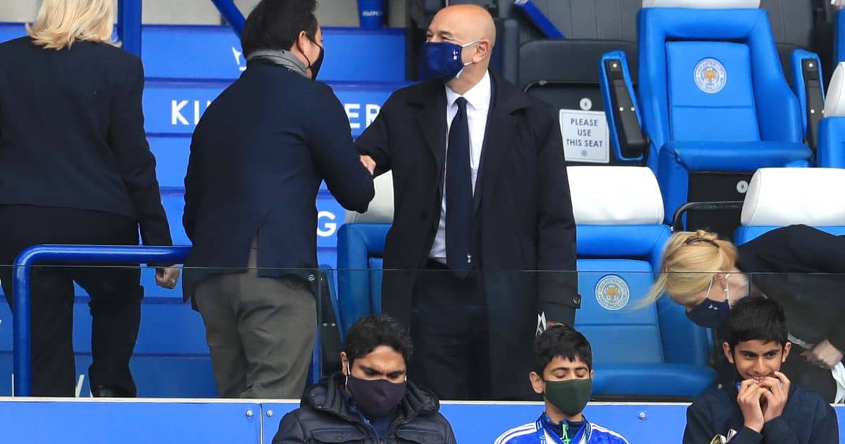 Leicester City chairman Khun Aiyawatt Srivaddhanaprabha Daniel Levy King Power Stadium TEAMtalk