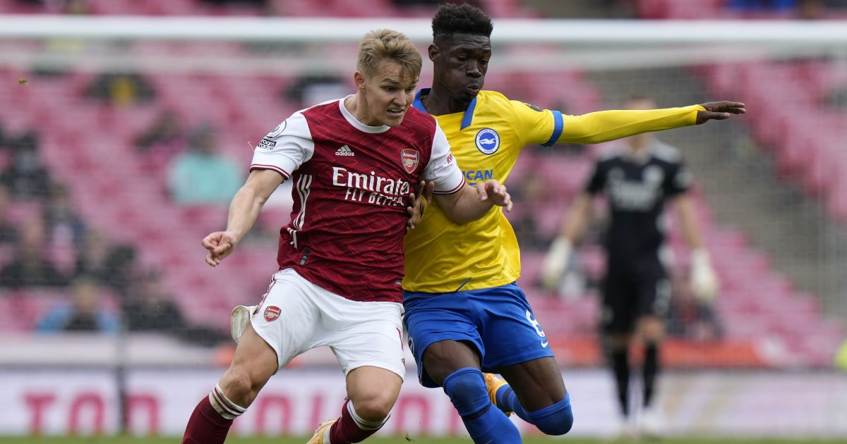 Martin Odegaard Yves Bissouma TEAMtalk Martin Odegaard Yves Bissouma TEAMtalk