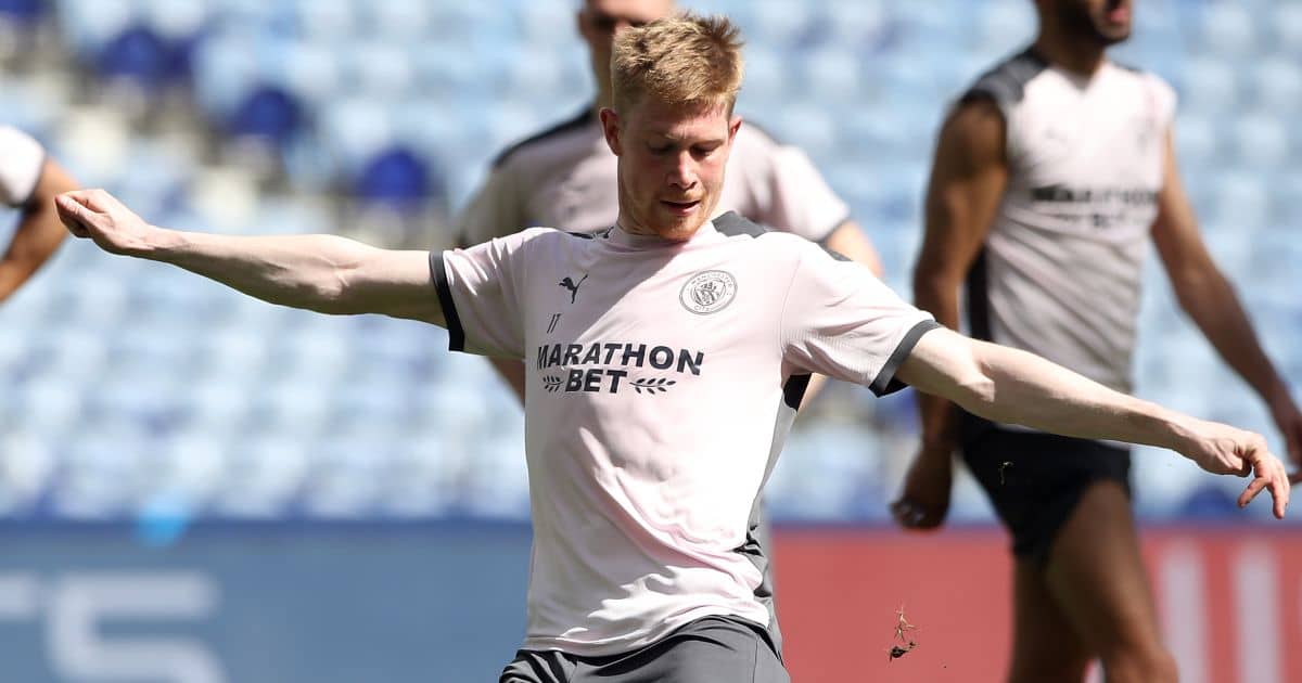 Kevin de Bruyne Champions League final training TEAMtalk