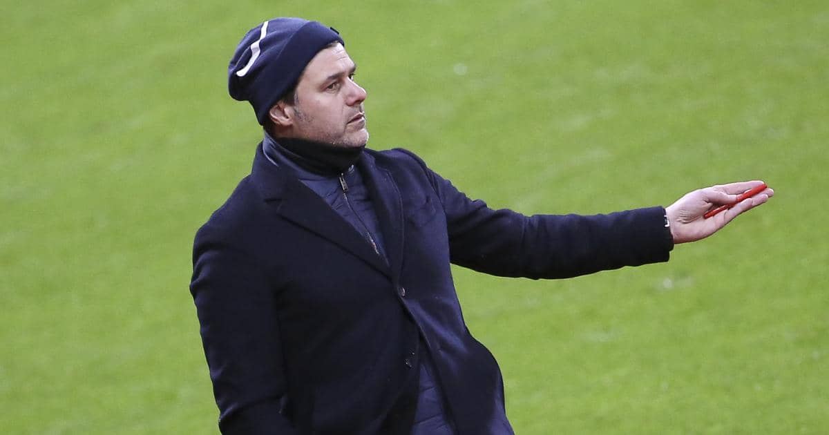 Mauricio Pochettino with outstretched arm TEAMtalk