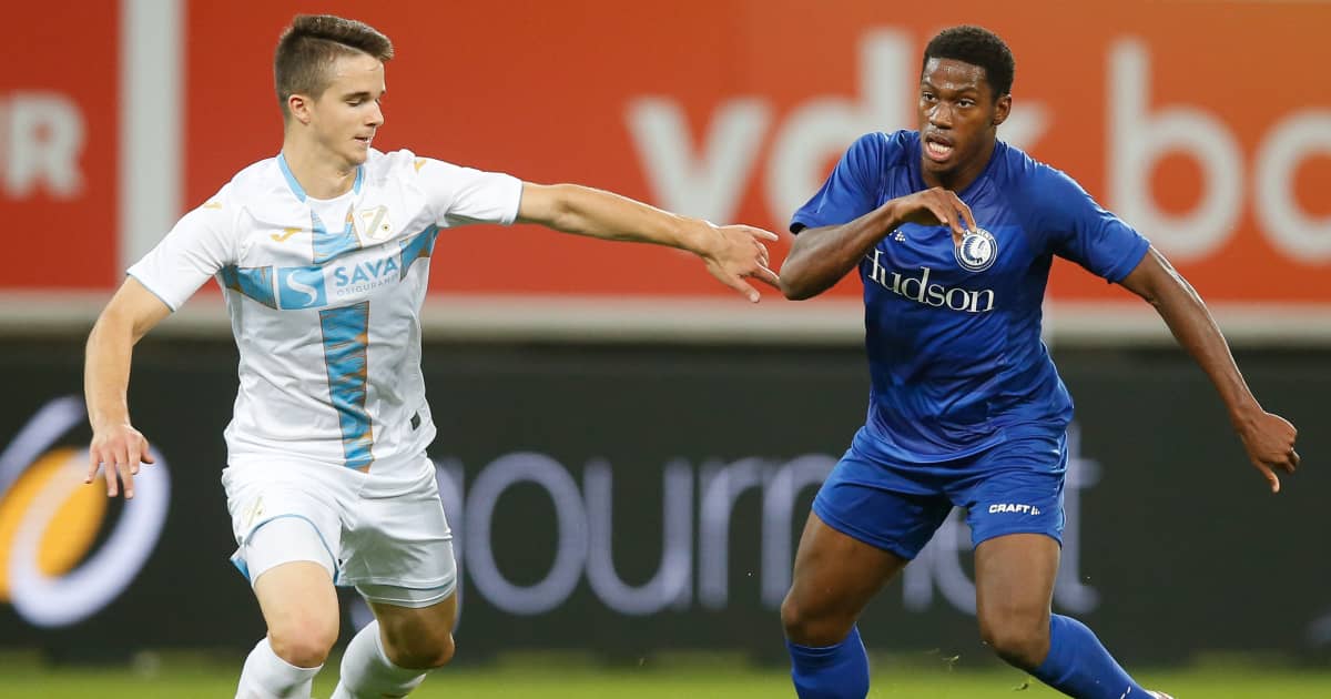 Ivan Leipinjica tussling with Jonathan David, 2019, TEAMtalk Ivan Leipinjica tussling with Jonathan David, 2019