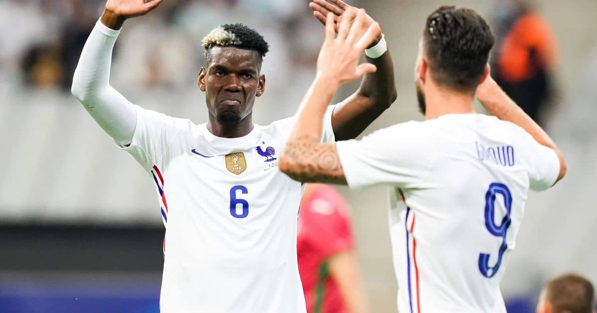 Pogba Giroud France high-five TEAMtalk Pogba Giroud France high-five TEAMtalk