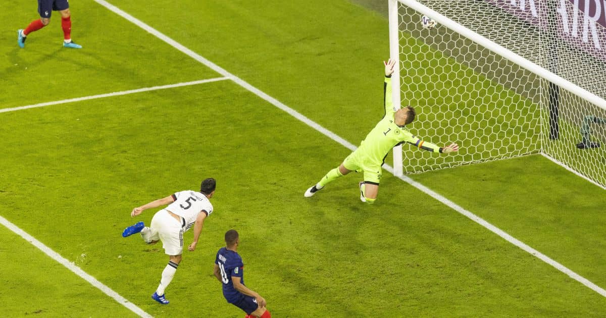 Mats Hummels scores an own goal past Germany goalkeeper Manuel Neuer, France v Germany EURO 2020, TEAMtalk Mats Hummels scores an own goal past Germany goalkeeper Manuel Neuer, France v Germany EURO 2020, TEAMtalk