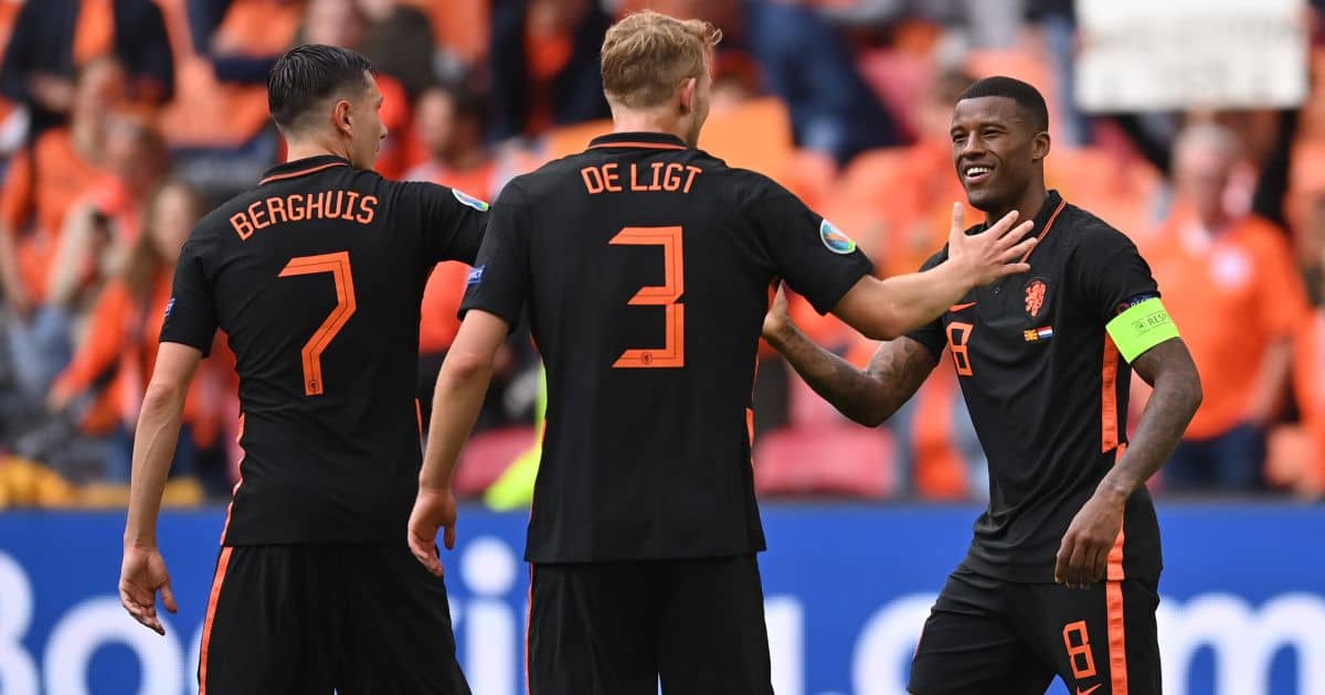 Gini Wijnaldum Netherlands celeb v North Macedonia TEAMtalk