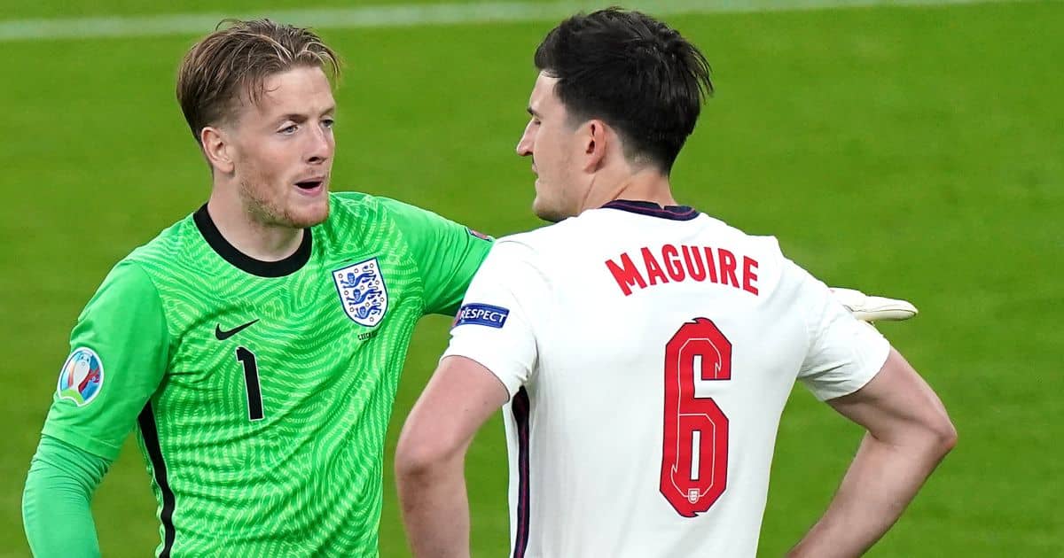 Jordan Pickford, Harry Maguire, England Euro 2020