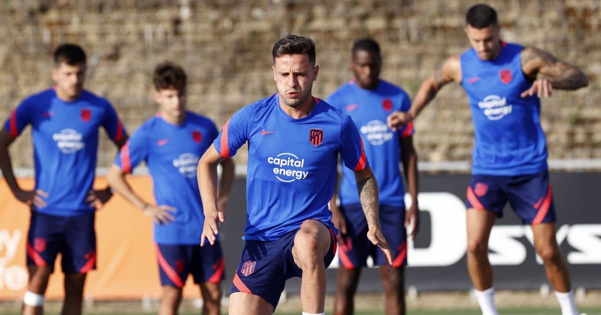 Saul Niguez Atletico Madrid pre-season training July 2021