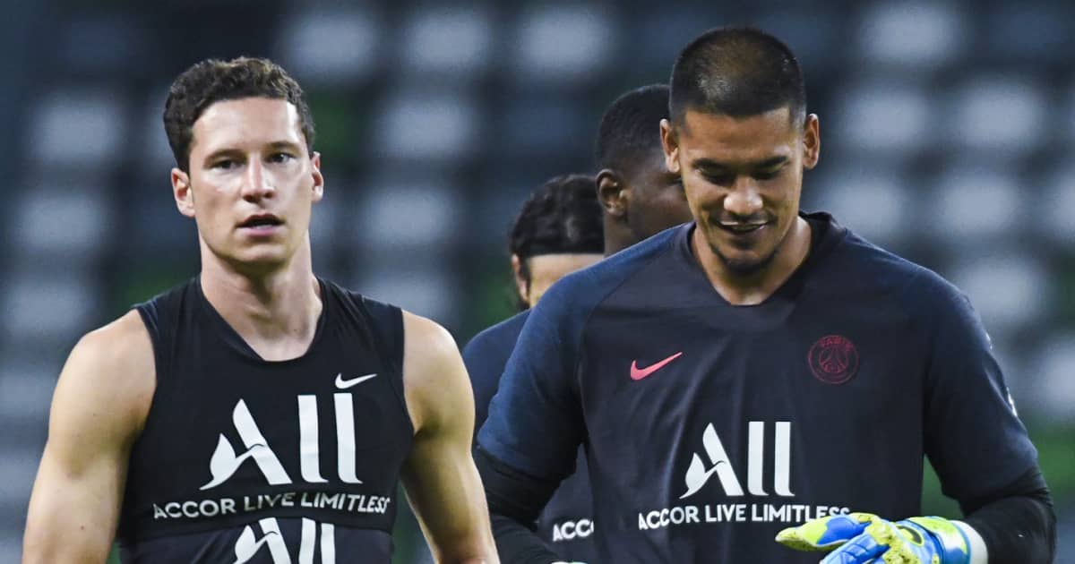 Julian Draxler and Alphonse Areola, PSG