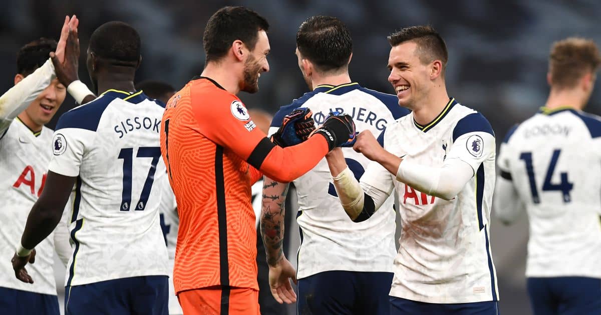 Tottenham's Giovani Lo Celso and Hugo Lloris