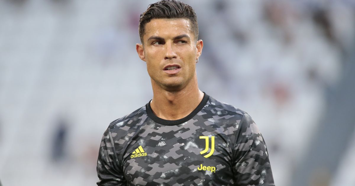 Cristiano Ronaldo during the warm-up for the friendly of Juventus vs Atalanta, August 2021