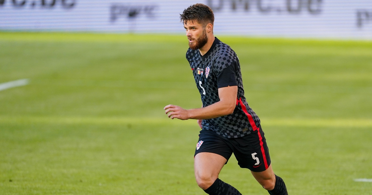 Duje Caleta-Car representing Croatia at Euro 2020 Duje Caleta-Car Wolves Marseille