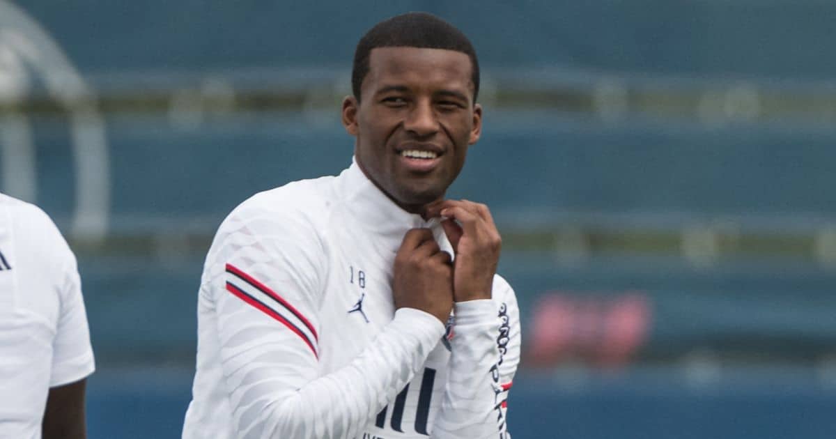 Georginio Wijnaldum during PSG training session