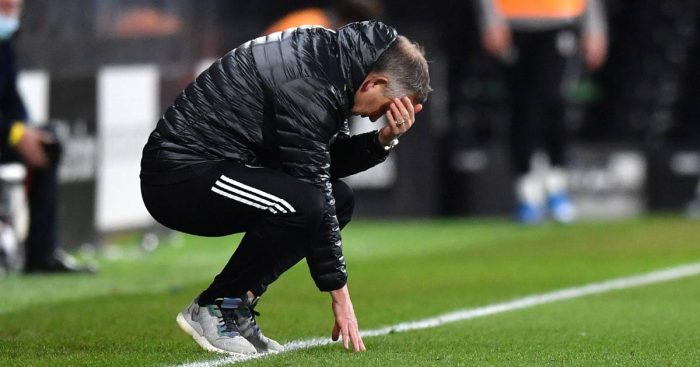 Chris Wilder on the touchline
