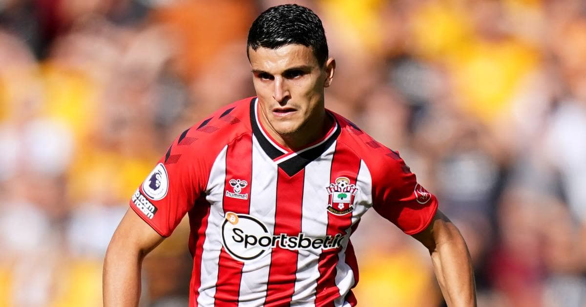 Mohamed Elyounoussi playing for Southampton