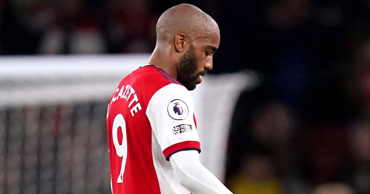 Alexandre Lacazette looking down