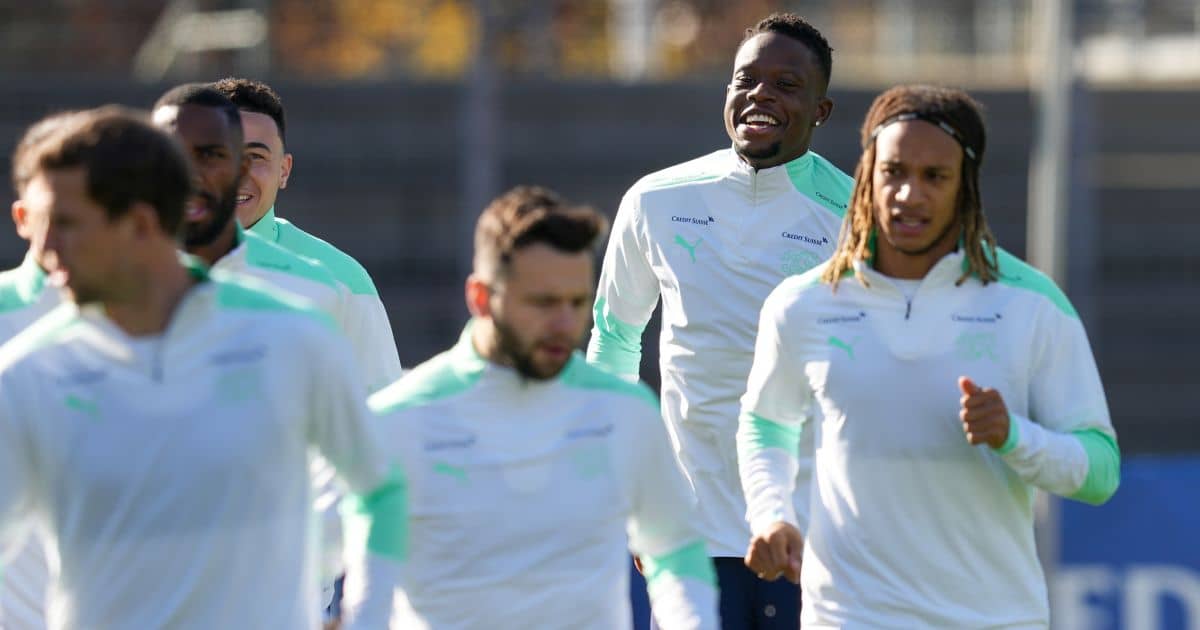 Denis Zakaria Switzerland training, November 2021