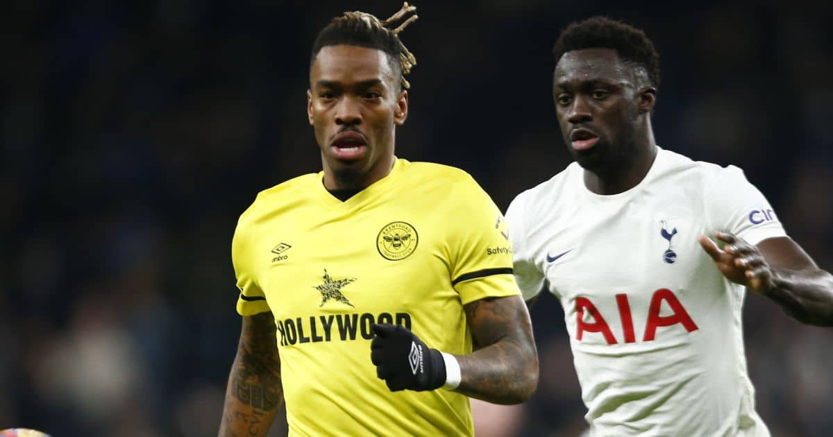 Davinson Sanchez Ivan Toney December 2021 Davinson Sanchez Ivan Toney December 2021