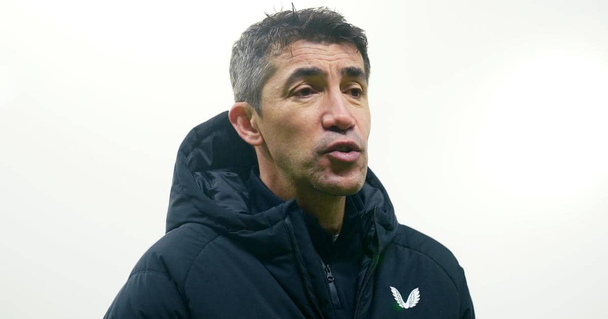 Bruno Lage after a Wolves match in December 2021 Bruno Lage after a Wolves match