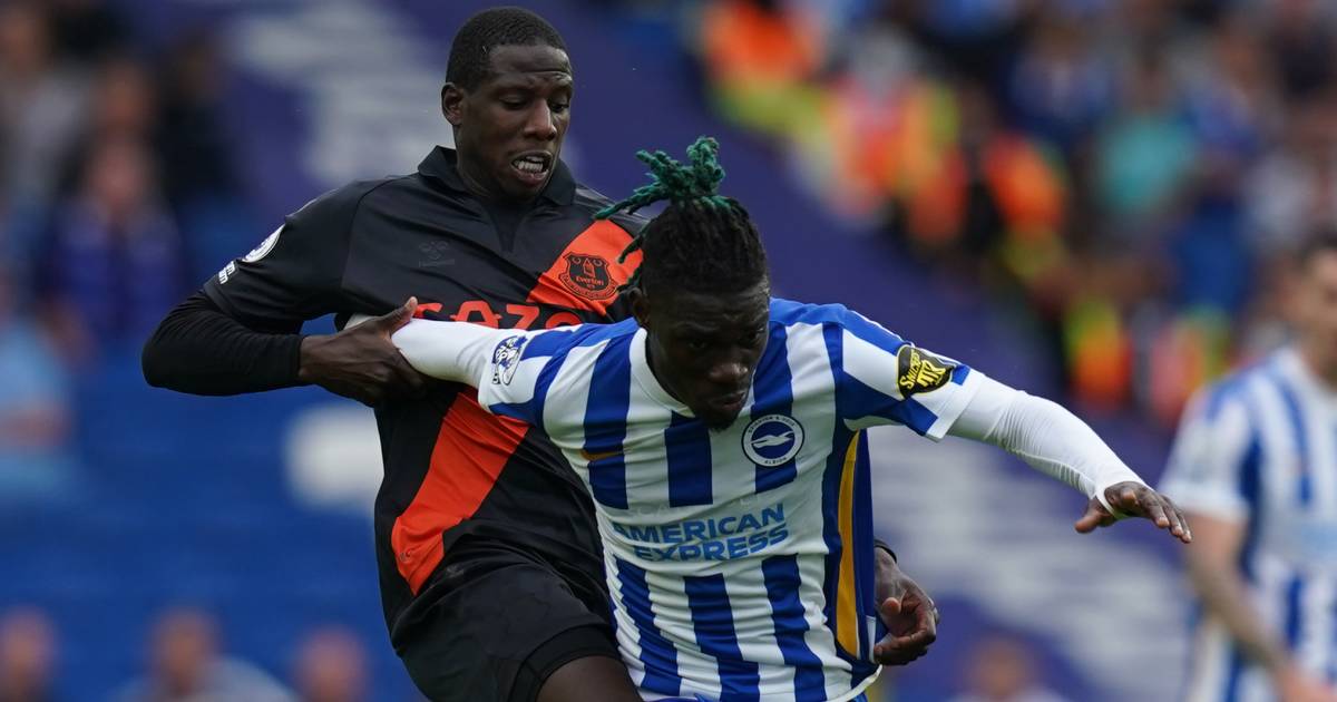Yves Bissouma is challenged by Abdoulaye Doucoure during Brighton vs Everton, August 2021 Yves Bissouma is challenged by Abdoulaye Doucoure during Brighton vs Everton, August 2021