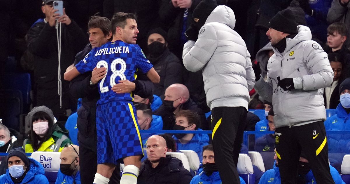 Cesar Azpilicueta Chelsea Conte January 2022 Cesar Azpilicueta Chelsea Conte January 2022