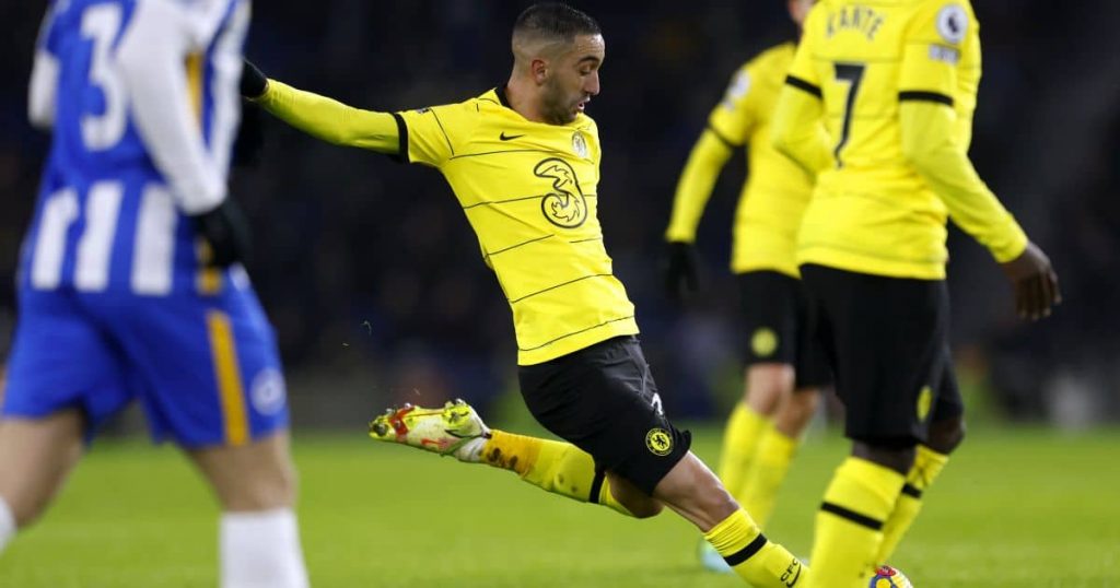 Hakim Ziyech Chelsea v Brighton 2022 TEAMtalk21