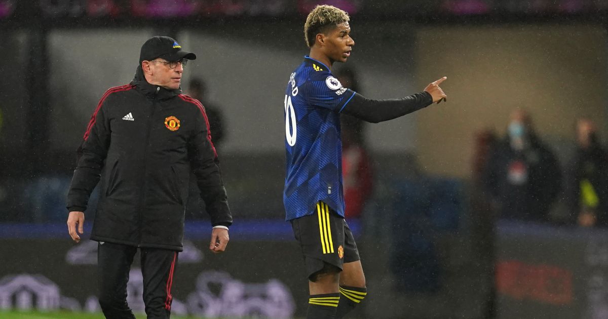 Marcus Rashford Ralf Rangnick February 2022