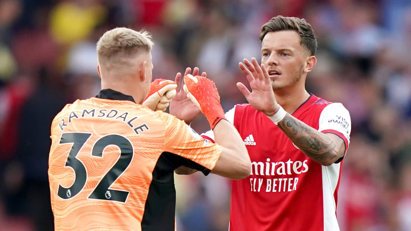 Arsenal pair Aaron Ramsdale and Ben White