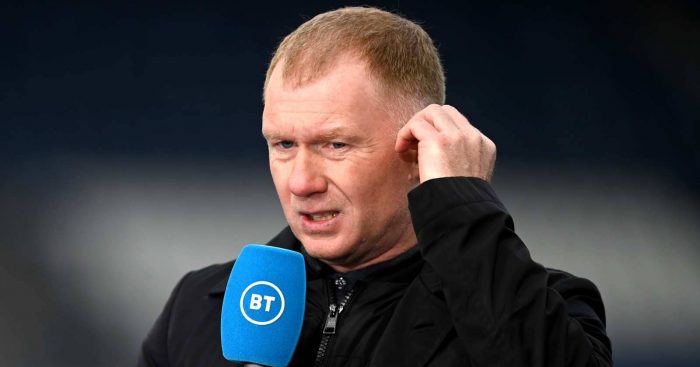 Paul Scholes working for BT Sport