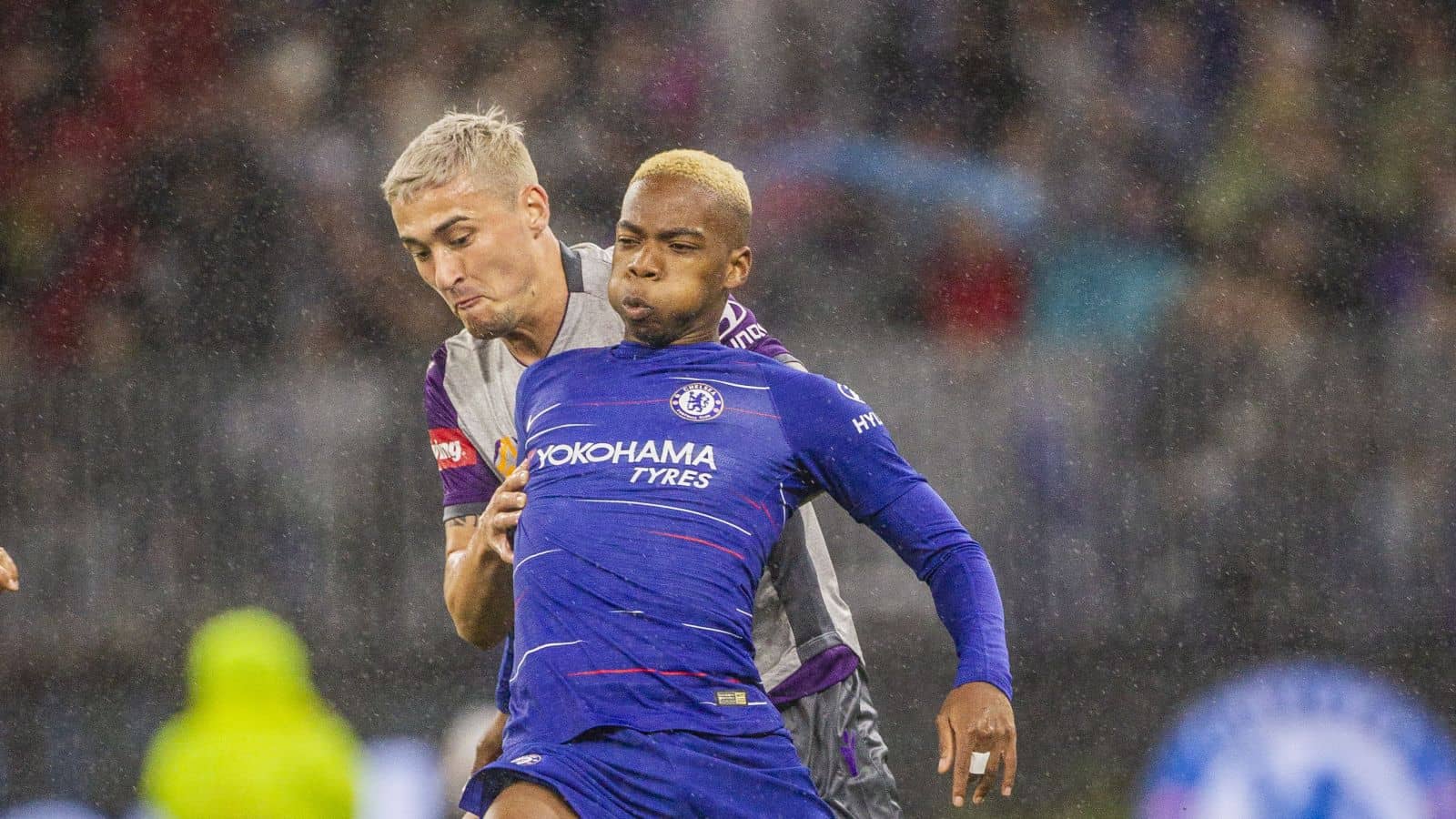 Charly Musonda, Jason Davidson Perth Glory v Chelsea July 2018