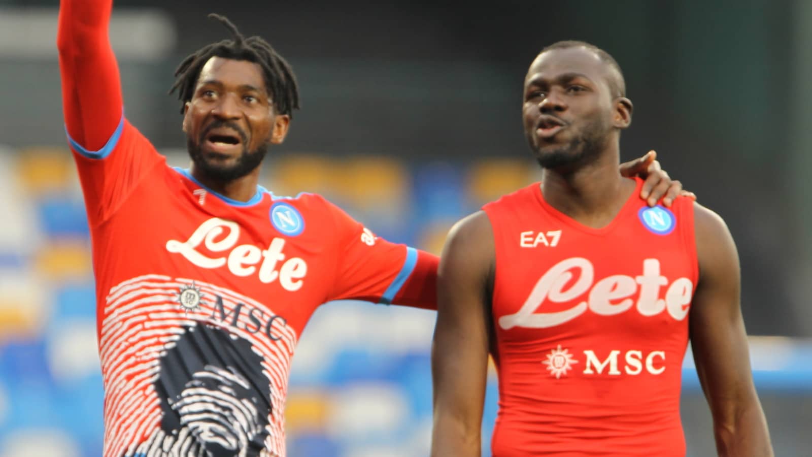Napoli pair Andre-Frank Zambo Anguissa and Kalidou Koulibaly Napoli pair Andre-Frank Zambo Anguissa and Kalidou Koulibaly