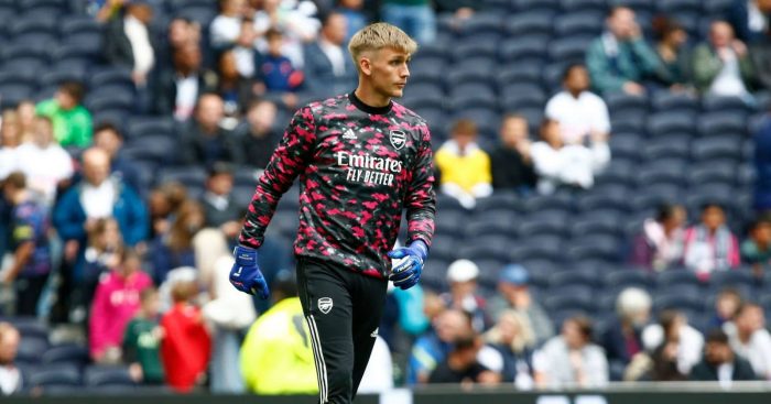 Alex Runarsson, Tottenham v Arsenal August 2021
